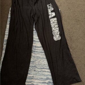 EUC NHL LA KINGS Black Lounge Pants